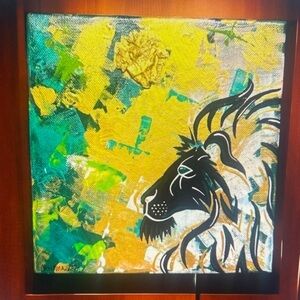 Stunning 8”x8” Original Textured Acrylic Painting, Unique Wall Art Ready to Hang